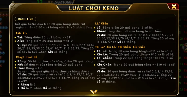 Keno Tại Go88 Trò Chơi Xổ Số Nhanh Rinh Quà Cực Khủng