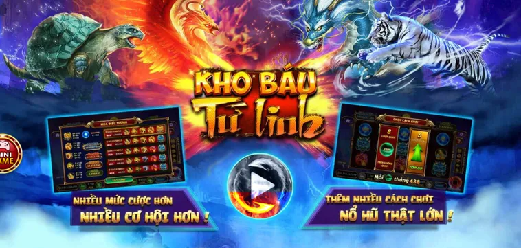 Trải Nghiệm Nổ Hũ Kho Báu Tứ Linh Tại Go88 Săn Thưởng Jackpot Cực Khủng