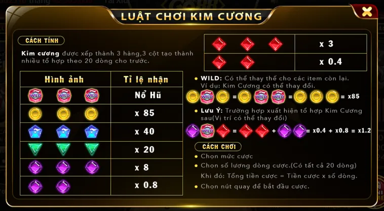 Minigame Kim Cương Tại Go88 Cách Chơi Đơn Giản Nhận Thưởng Lớn Mỗi Ngày