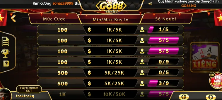 Hướng Dẫn Chơi Liêng Tại Go88 Giúp Người Chơi Kiếm Tiền Triệu Cực Kỳ Đơn Giản