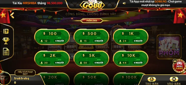 Bí Kíp Chơi Phỏm Tại Go88 Giúp Người Chơi Thắng Lớn Mỗi Ngày Cực Dễ