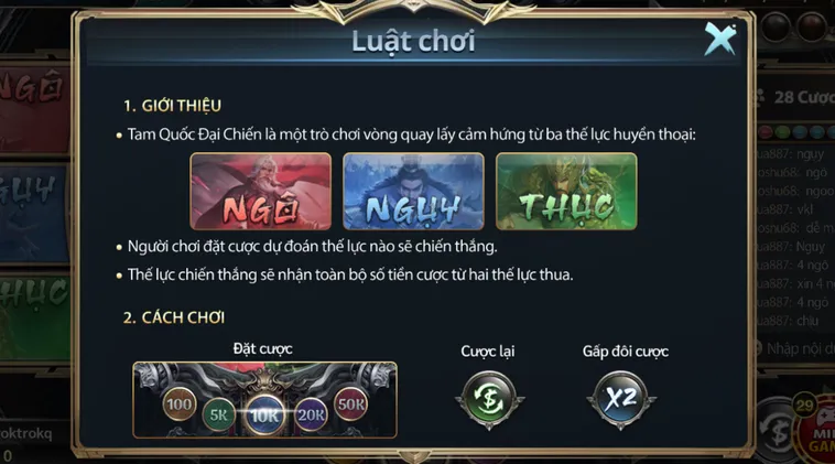 Minigame Tam Quốc Đại Chiến Tại Go88 Chiến Thuật Quay Hũ Thắng Lớn Mỗi Ngày