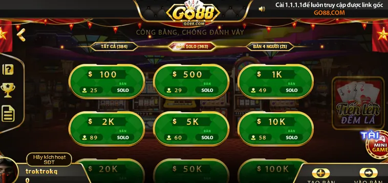 Chiến Thuật Chơi Tiến Lên Đếm Lá Tại Go88 Giúp Bạn Thắng Lớn Mỗi Ngày