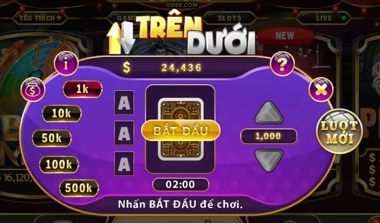 Bí Quyết Chinh Phục Minigame Trên Dưới Tại Go88 Cho Tân Thủ